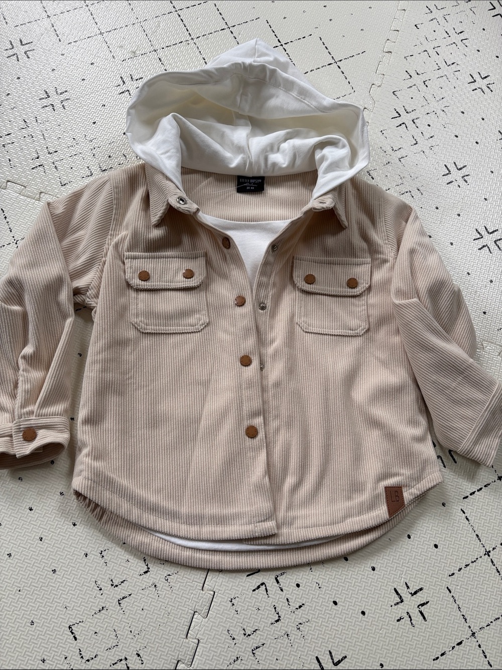 Little Bipsy corduroy hooded lightweight jacket